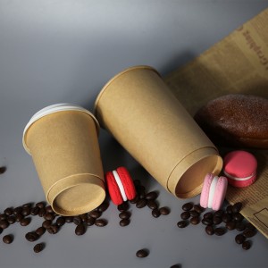 500 ml penpla obložení dvojité stěny papírový šálek 16 oz-kraft