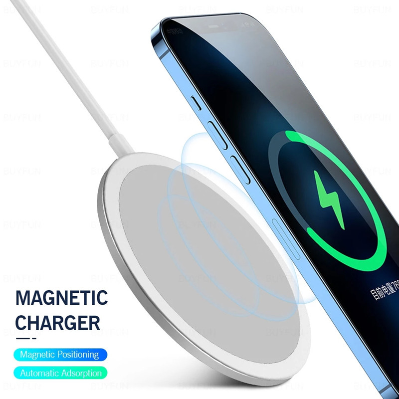 Magnetic MagSafe Bezdrátová telefonnínabíječka 15W přenosné MagSafenabíječka pro Apple iPhone 12 11 Pro Max Nejprodávanější produkt Amazon Hot Style