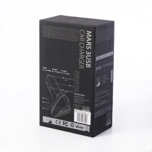 Tisk pet oknonabíječka automobilů USB kabelové skříňky luxusní černé USB balení boxy