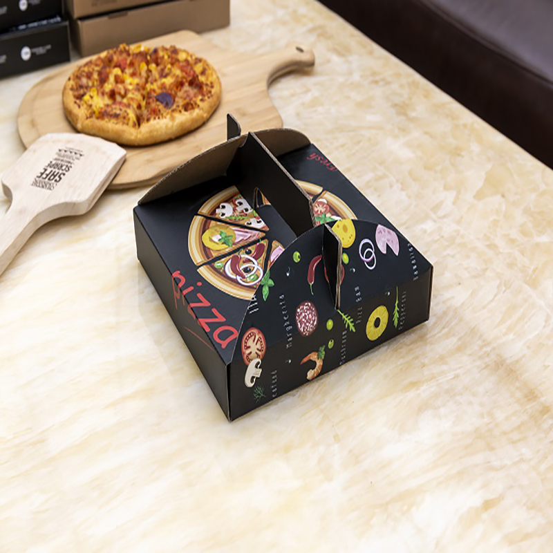 Vlastní různé velikosti Přenosný tisk Pizza Balení box opakovaně použitelné vlnité doručení pizza box