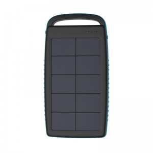 Amazon vodotěsný Dual Solar Outdoor Charger Přenosný Power Bank pro pěší turistiku a cestování