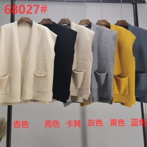 Módní trend Jednoduchý All-Match pletené krátké kardiganové bundy 68027n