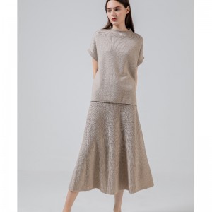 Módní příležitostné univerzální Knit Deštník Sukně Sada dvou kusů 69023 N