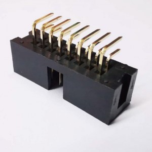 2x8P 2,54 mm Pitch Right-Antly Dip Box Header Samice