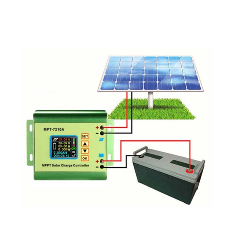 MPT7210A MPPT LCD solární panel Regulátor Hliníkové slitiny Sluneční regulátor pro LIPO baterie Výstup 600W 24V 36V 48V 48V 60V 72V