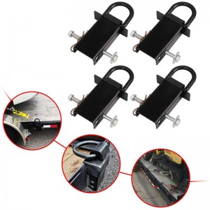 Heavy Duty Odnímatelný D-kroužek D-kroužek Kapsa Spojení dolů pro užitkové přívěsy a plošiny s hitch pin