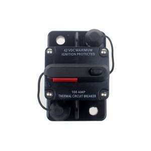 12V 24VDC 60A 80A 100A 150A 200A 250A 300A 300a černá barva domácí solární systém vodotěsný jistič resetovací fúzní střídač