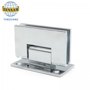 High Grade Precision Cast Slitina zinku slitina 304 zkosená koupelna 90 stupňů sklo sklopné dveře