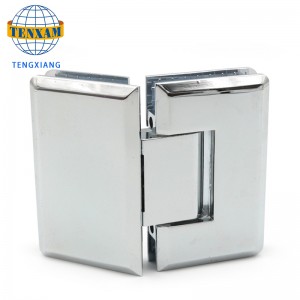 135 stupňů zinečnatý slitina závěsu koupelnové klip sprchové dveře upevňovací klip skleněné dveře sprcha místnosti hardware příslušenství