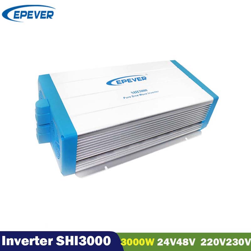 Epever Shi 3000W Solárnínabíjení 24v48vdc 220v230Vac Off mřížka Pure Sine Wave Inverter 50Hz 60Hz Přepínač SPWM Tech Invertory