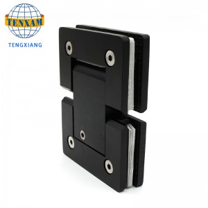 Koupelna černá skleněná dvířka závěsunastavit sprchové dveře otočný závěsný framatický závěs