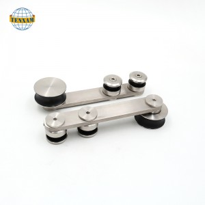 Skleněné dveře posuvné posuvné dveře visí znerezové oceli posuvná kola