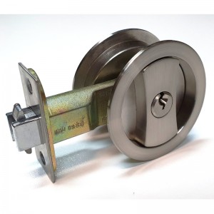 1602 Neviditelná posuvná posouvání stodoly dřevěné dveře dveří dveří zámek s klíči