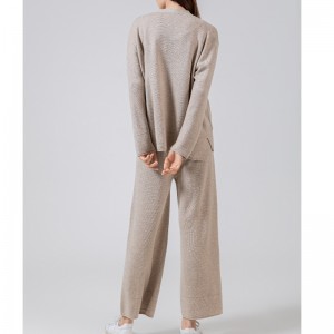 Módní příležitostné jednoduchý vlněný svetr dva kus malé svetnice sada 69059n