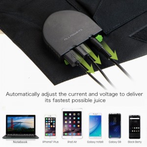 Skládací solární panel 18V 100W přenosný venku Solárnínabíječka pro kempování