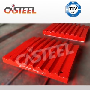 Lokomo C125B čelisti Drtič, deska čelisti pevné, čelisti pohyblivé