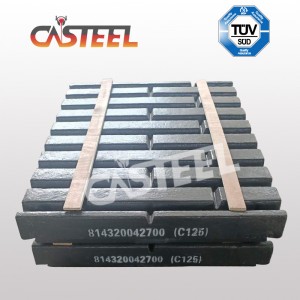 Lokomo C125B čelisti Drtič, deska čelisti pevné, čelisti pohyblivé