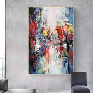 Ručně vyrobené jednoduché abstraktní ručně malované vstupní olejomalba domácí dekorativní umělecká dílana plátně