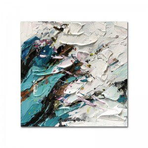 100% ručně malované velké plátno Hotel restaurace dekorativnínástěnné umění abstraktní plátno obrazy pro obývací pokoj stěna