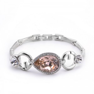 Rakouský krystalovýnáramek ve tvaru srdce