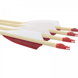 Elong venkovní 110260-01 28inch dřevěná šipka s Tureckem Peří lukostřelba střelba a lov