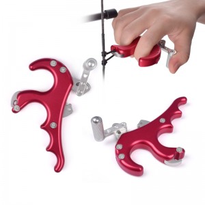 Nika lukostřelba 42ra04-rd palce uvolnění pomůcky hliníkové slitiny lukostřelba uvolnění luk lovu pro sloučeniny luk