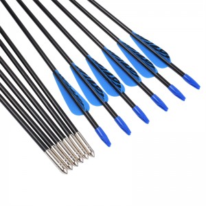 Elong venkovní 110099 ID5mm 28inch sklolaminát šipka Tiger vzor lopatka lukostřelba fotografování pomocí