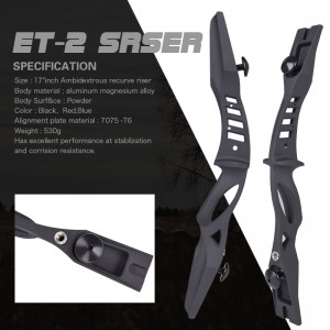 Nika Archery 210003 17inch ILF AMBIDEXTROUS RECURVE BOW RISER pro CS Archery Tag Sport Outdoor Game