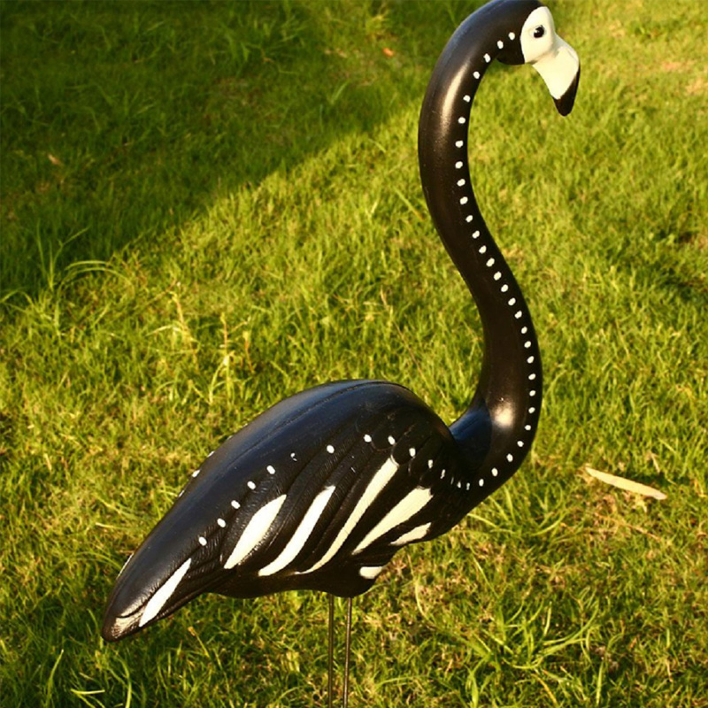 Černá kostra yard flamingos halloween plastové plameňáci trávník výzdoba ornamenty zombie trávník ornament