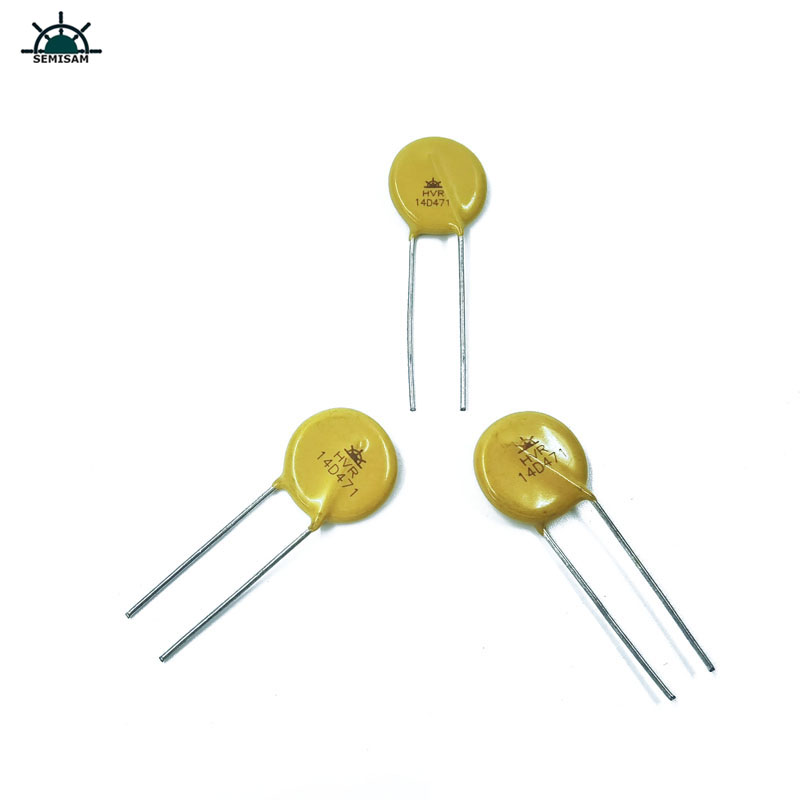 Čína elektronika komponenty, žlutý MOV 14mm 14d471 470V varistor Zov inestriální varistor