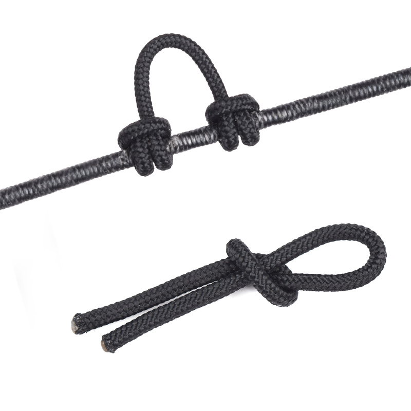 Elong venkovní 280083 lukostřelba D Loops Lano 5inches lukostřelba Bowsstring Servírování závit D Loop Lano Uvolněte materiál Nocking D Loop Lanový řetězec