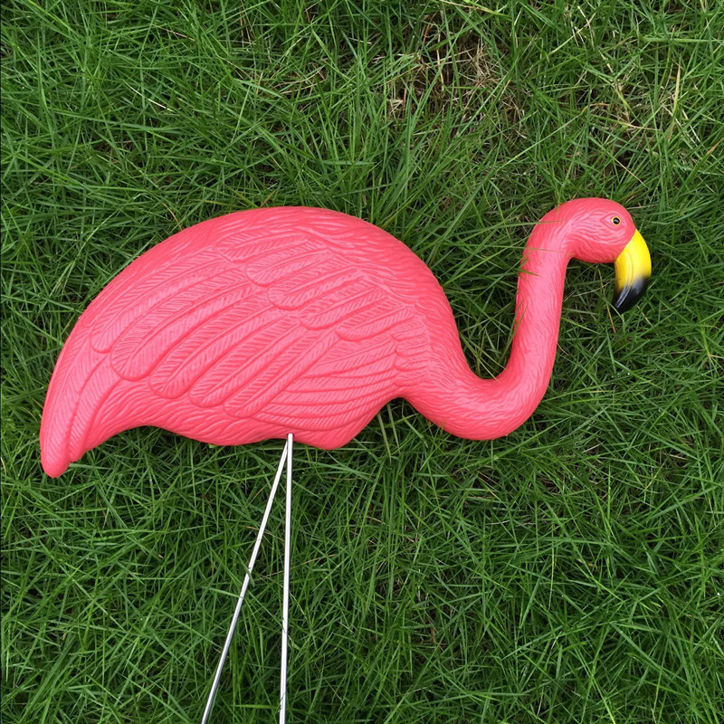 Plastová simulace Flamingo Dětská dekorace venkovní zahradní ozdoby pryskyřice Flamingo Figurky Zahradní festival Svatební Zahradnictví Decor