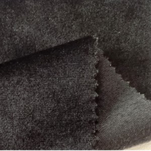 Recyklovaný jednostranný samet gabardin