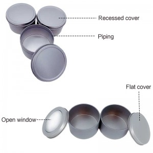 4 oz vonící svíčka cín 65 * 40mm