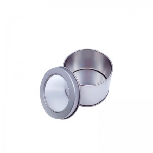 Vlastní luxusní kulaté kolo s víkem Velké vonné svíčky cín může Citronela svíčky (65mm * 50mm)