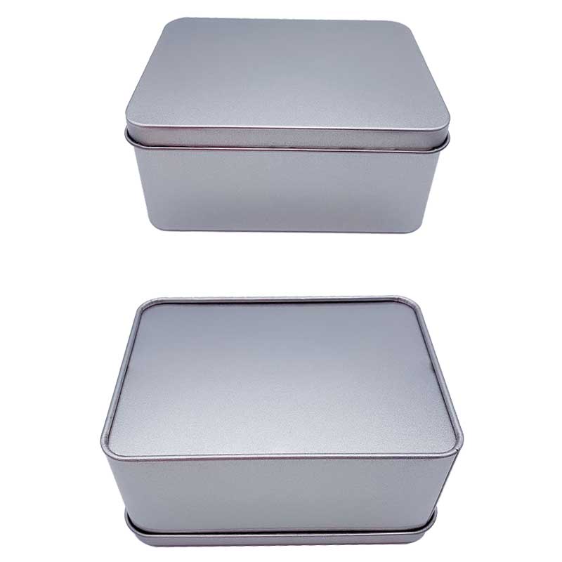 Okna Square Metal Box Skladovací cín 125 * 90 * 60 mm