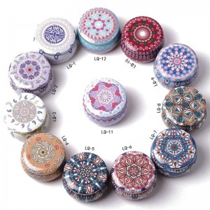 Svíčka JAR Matné kovové může Candy Balení cín může 77 * 50mm