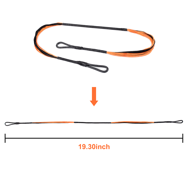 Elong venkovní 280046-01 19.3InCH 20 Strands Crossbow String Orange pro Cobra System Adder/9