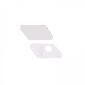 Elong venkovní 25Ar05 RH transparentní bílý plastová šipka Zpočátku pro recurve luk