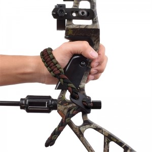 Elong venkovní 470020 zápěstí závěsné tmavě zelené barvy kožené kovové gromet pro lukostřelbu složený střelba luk