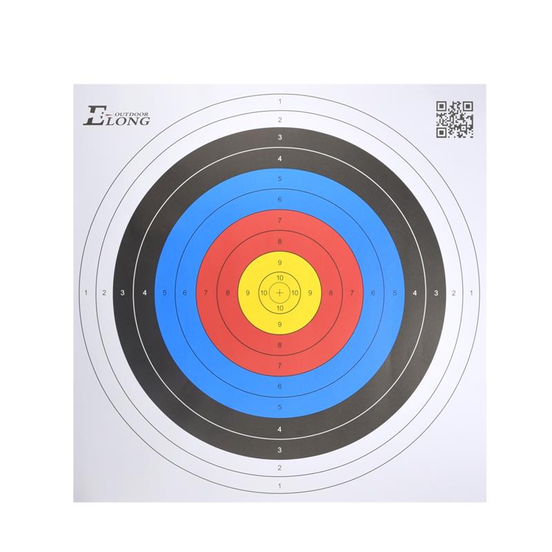 Elong venkovní 41TF01 60 * 60cm cílový obličejový papír pro lukostřelbu praxe Target Shooting