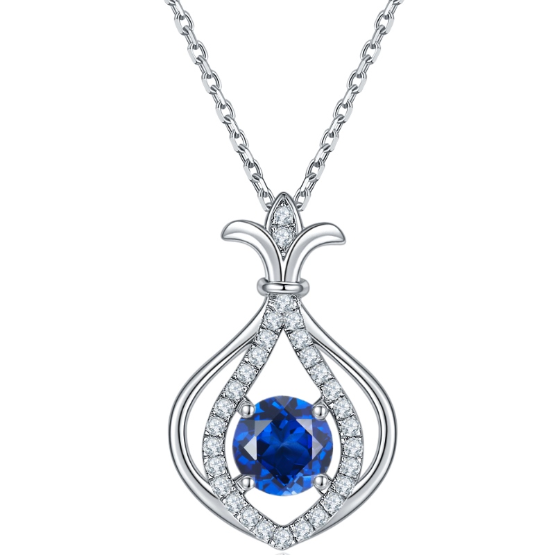 Nové módní šperky 925 Sterling Silver Rhodiová pokovování Cubic Zircon přívěseknáhrdelník pro ženy dárek