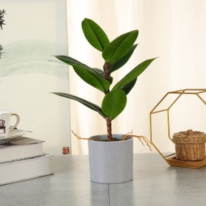 Celý prodej Reálný dotýkal umělé rostliny v hrnci