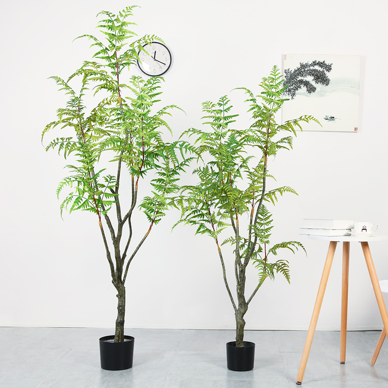 Horký prodej realistické chlorofytum komosu strom umělé rostliny umělý strom hrnkové kapradiny