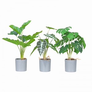 továrna přímo dodávat horký výprodej umělé zelené dekorativní s pěkně vypadajícím a skutečným dotčeným pocitem