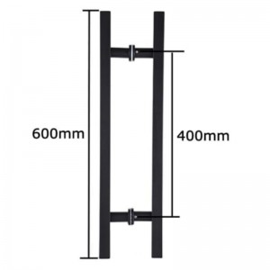 SS-031 Černá vysoce kvalitnínerezová skleněná dveře tlačení handle handa