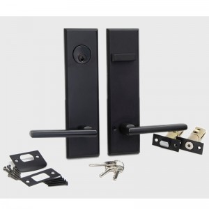 6201 Dlouhá sada pro uzamčení dveří pro dveře, moderní kvalitní sady kliky zinkového zinku pro přední dveře a vnější dveře