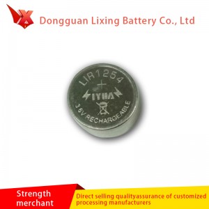 Výrobce přizpůsobené Bluetooth LIR1254 Tlačítko baterie s vysokou kapacitou Polymer Lithium baterie dobíjecí baterie