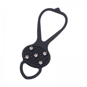 Přizpůsobené černé silikonové ledové kopyny protiskluzové mačky pro lezení, turistika