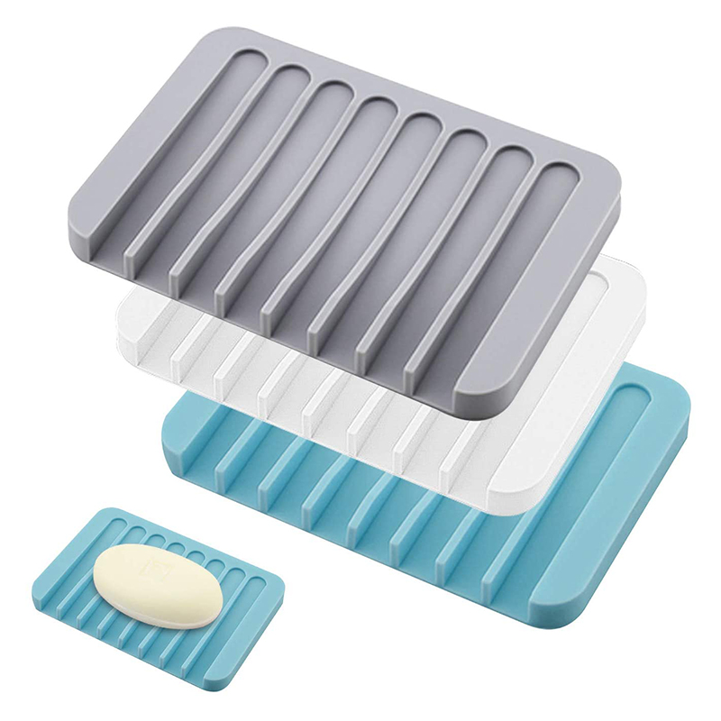 Držákna prémiový silikonový mýdlo pro sprchu, koupelna, kuchyně